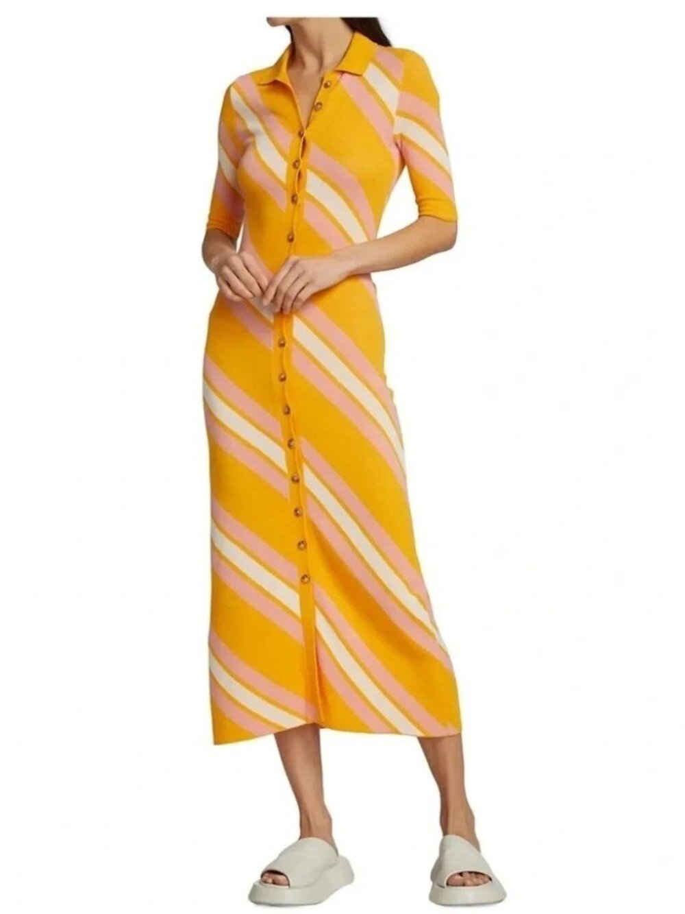 NWT Derek Lam 10 Crosby Aurelia Waist Tie Sweater Dress S $450